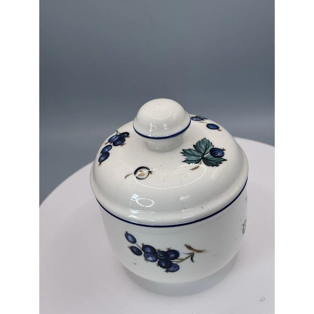 Villeroy And Boch anno 1748 Luxembourg Malaga Grapes Jam Jar Sugar bowl Vintage